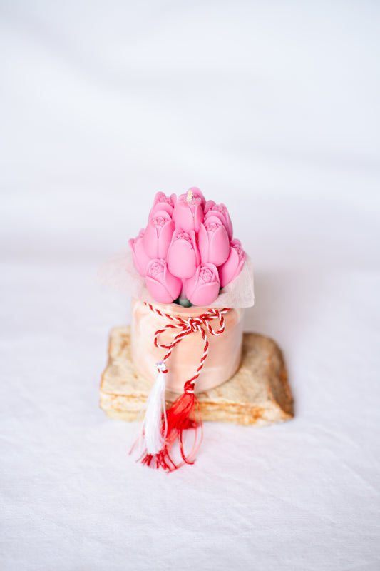 🌸 Mărțișor cadou 1 martie -lumânare parfumată in recipient ceramic