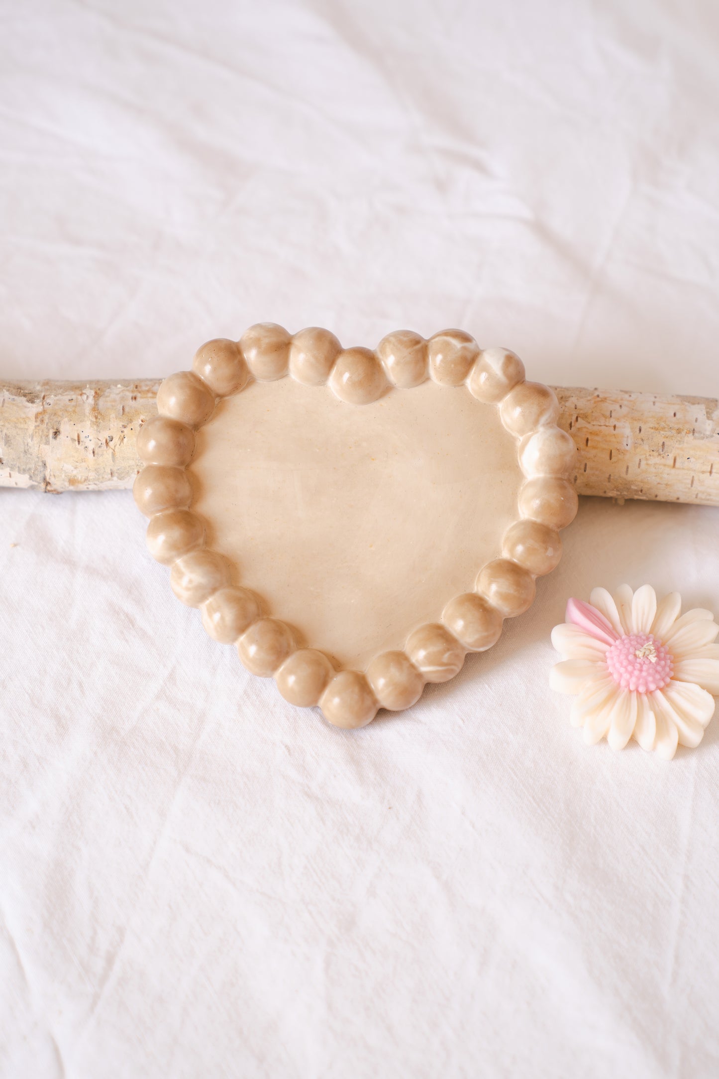 Tavă ceramică – design modern, forma de inima