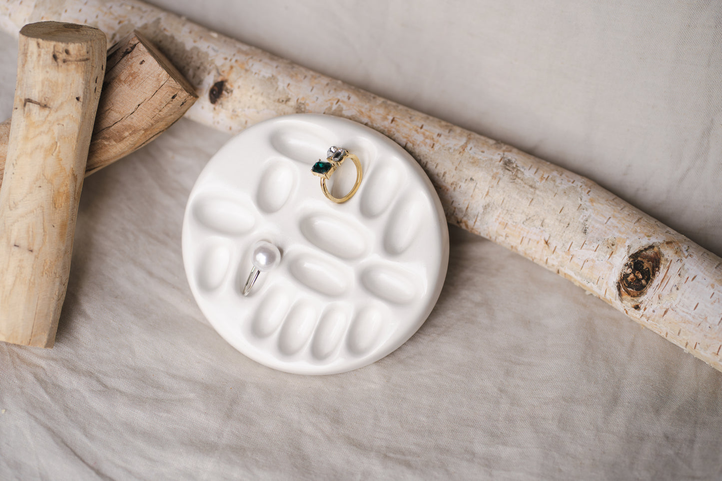 Set cadou handmade – tavă și lumânare parfumată