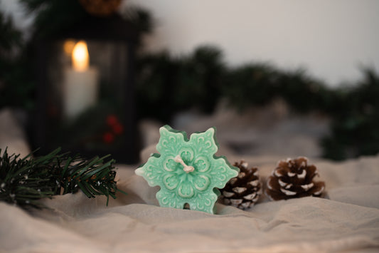 Lumânare parfumată din ceară de soia – fulg de nea