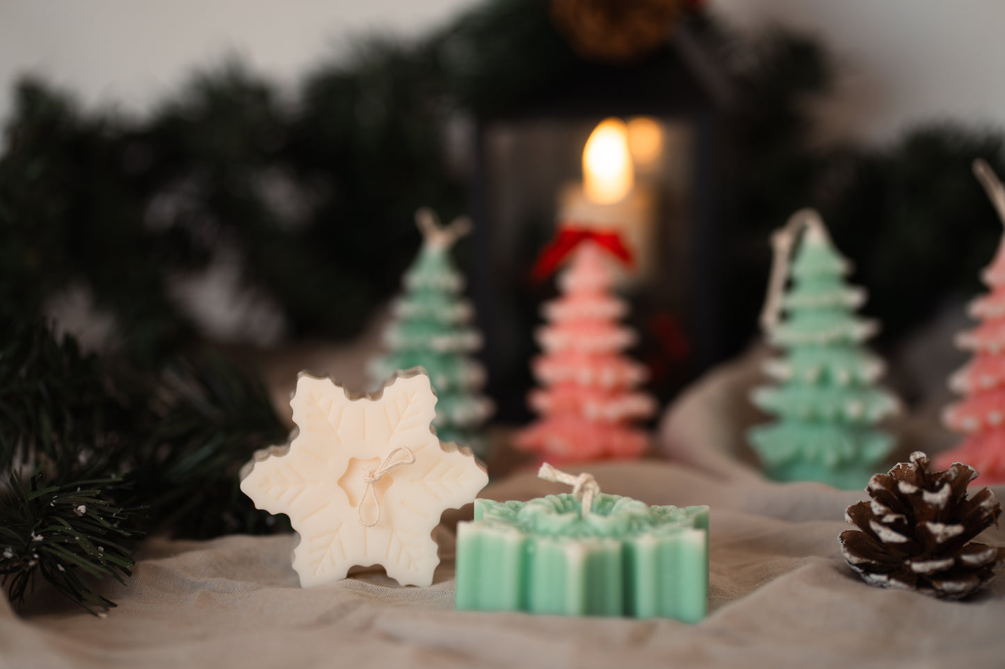 Lumânare parfumată din ceară de soia – fulg de nea