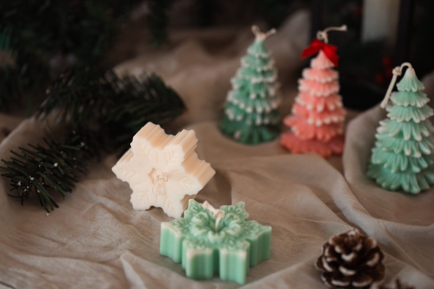 Lumânare parfumată din ceară de soia – fulg de nea