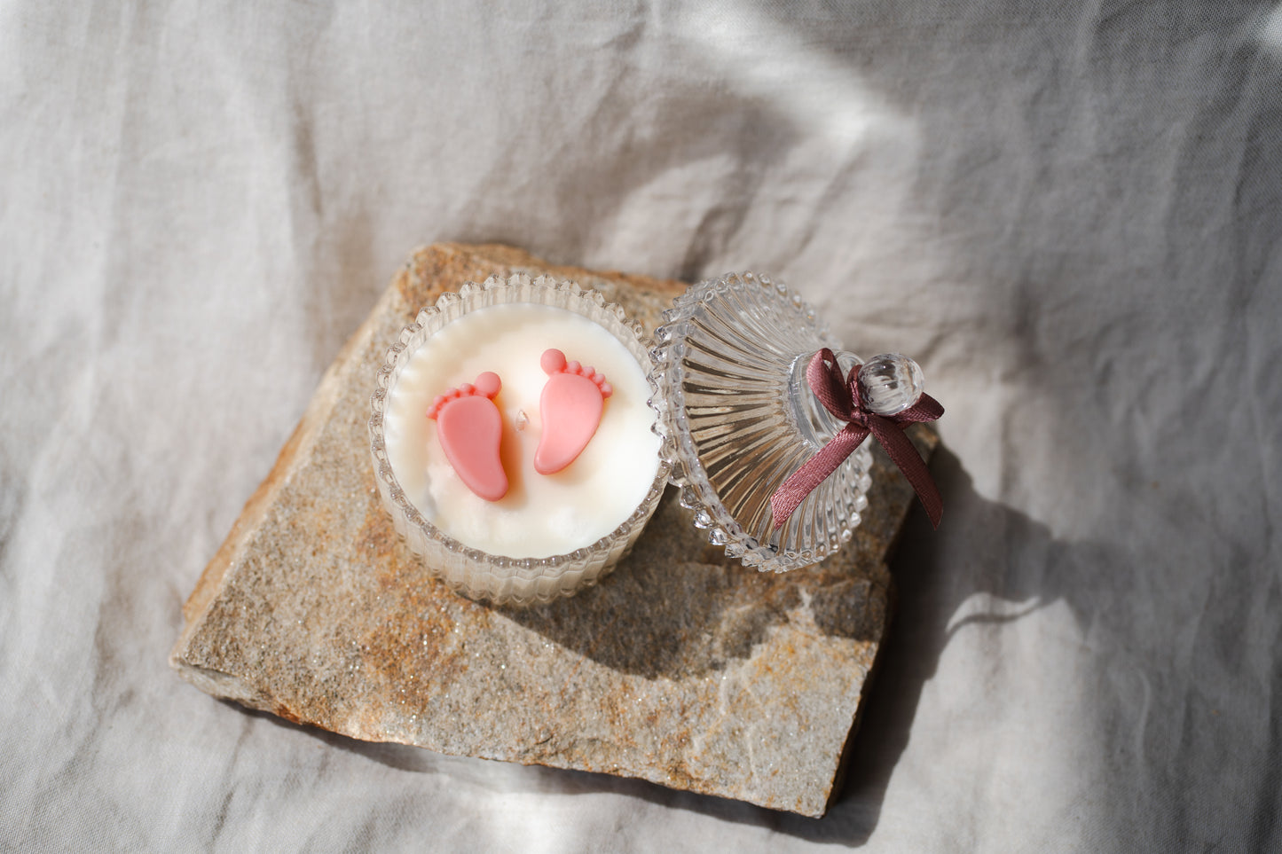 Lumânare parfumată – Mărturie botez sau cadou pentru mămici