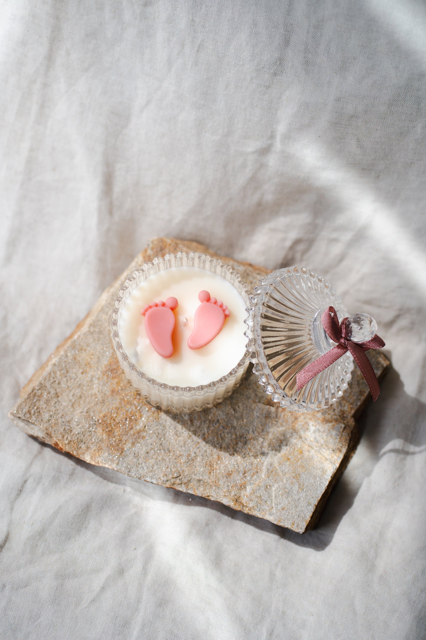 Lumânare parfumată – Mărturie botez sau cadou pentru mămici