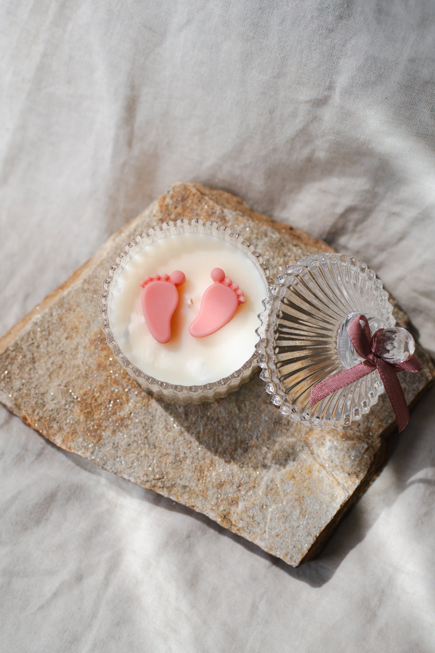 Lumânare parfumată – Mărturie botez sau cadou pentru mămici